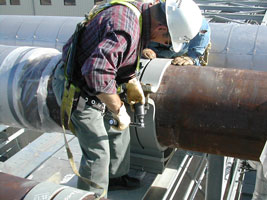 installation of over 160 pipes shoes