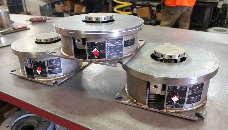 Compact Spring Supports Designed for an Oil Refinery 