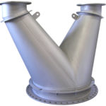 Engine Exhaust Duct Spool to Direct Engine Exhaust in a Gas Storage Facility