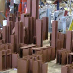 Structural Supports Coated with Red Oxide Primer for a Power Plant