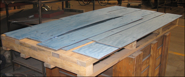 PTFE, 25% Glass Filled Slide Plates Bonded to Stainless Steel Backing Plates