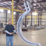 66" Diameter, Three-bolt Pipe Clamp