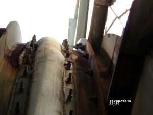 Torn Fabric Expansion Joint (Non-PT&P supports)