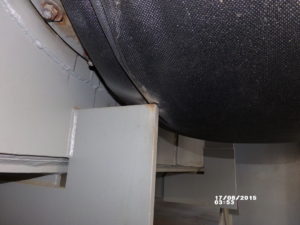 Loose & Broken Bolts and Steel Brace Ripping Fabric (Non-PT&P Support)