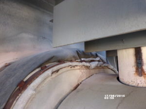 Loose & Broken Bolts and Steel Brace Ripping Fabric (Non-PT&P Support)