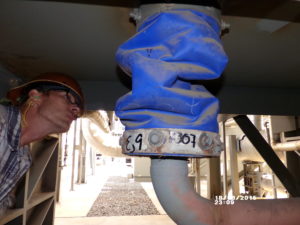 Inspecting Fabric Expansion Joint (non-pt&p supports)