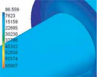 FEA on the detial of the ring