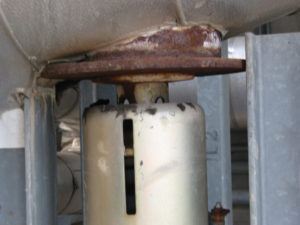 Rusted Variable Spring Support (non-PT&P supports)