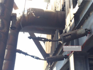 Bent Rods and Corrosion of Springs, need replacement of rods and springs (non-PT&P supports)