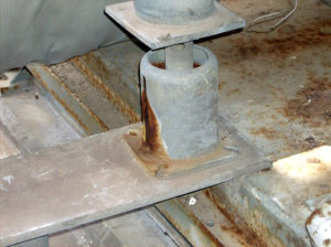 Rusted F-Type Variable Spring Support (non-PT&P supports)