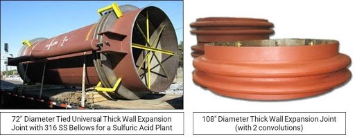 Thick wall exp joint