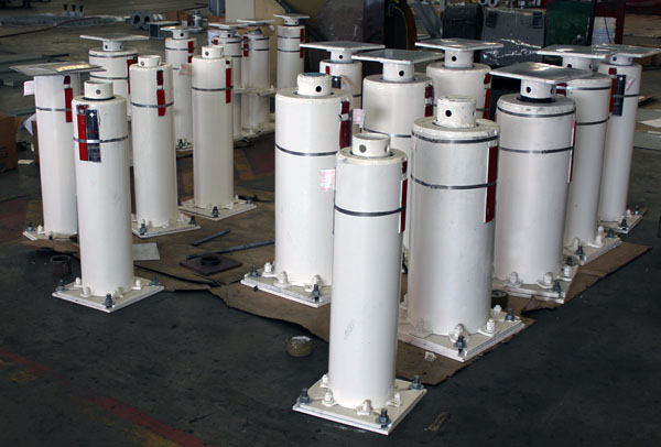 Variable Spring Support with Travel Stops in Place