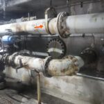 7 8 2021 old, rusted, clevis hanger hardware