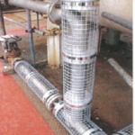 Typical vertical piping section